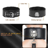 BDSM Kit Sex Bondage Restraints Toys: Upgrade 11PCS Sets with Adjustable Handcuffs Collar Ankle Cuff Blindfold Feather Tickler A