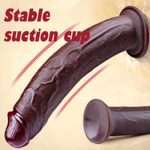 12 Inch Extra Large Thick Giant Realistic Black Dildo with Suction Cup, 1.8 '' Wide XXL Fat Anal Dildo Strap On Female Male Sex