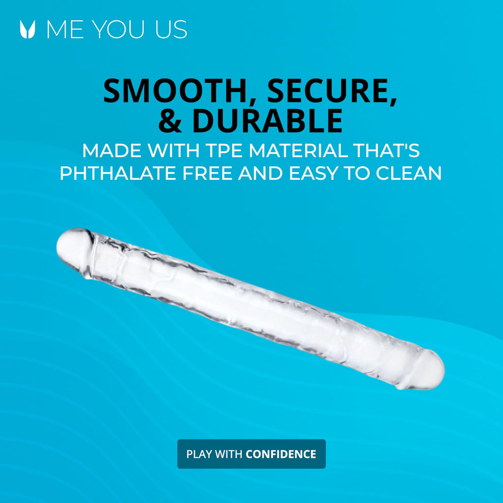Me You Us Ultracock 15In Jelly Dbl Clear