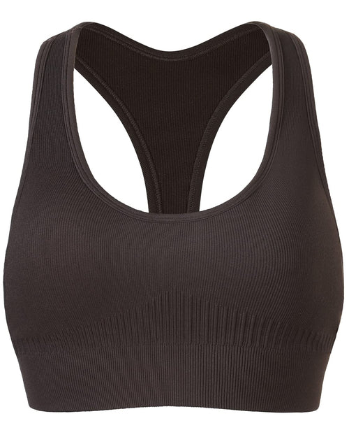 AUROLA Power Racerback Sport Bra for Women,Seamless Padded Active Workout Gym Yoga Crop Tank Top