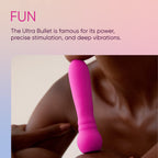 Femme Funn Ultra Bullet Vibrators - Discreet Female Sex Toy with 20 Powerful Vibration Modes - Waterproof, Whisper Quiet, Extra