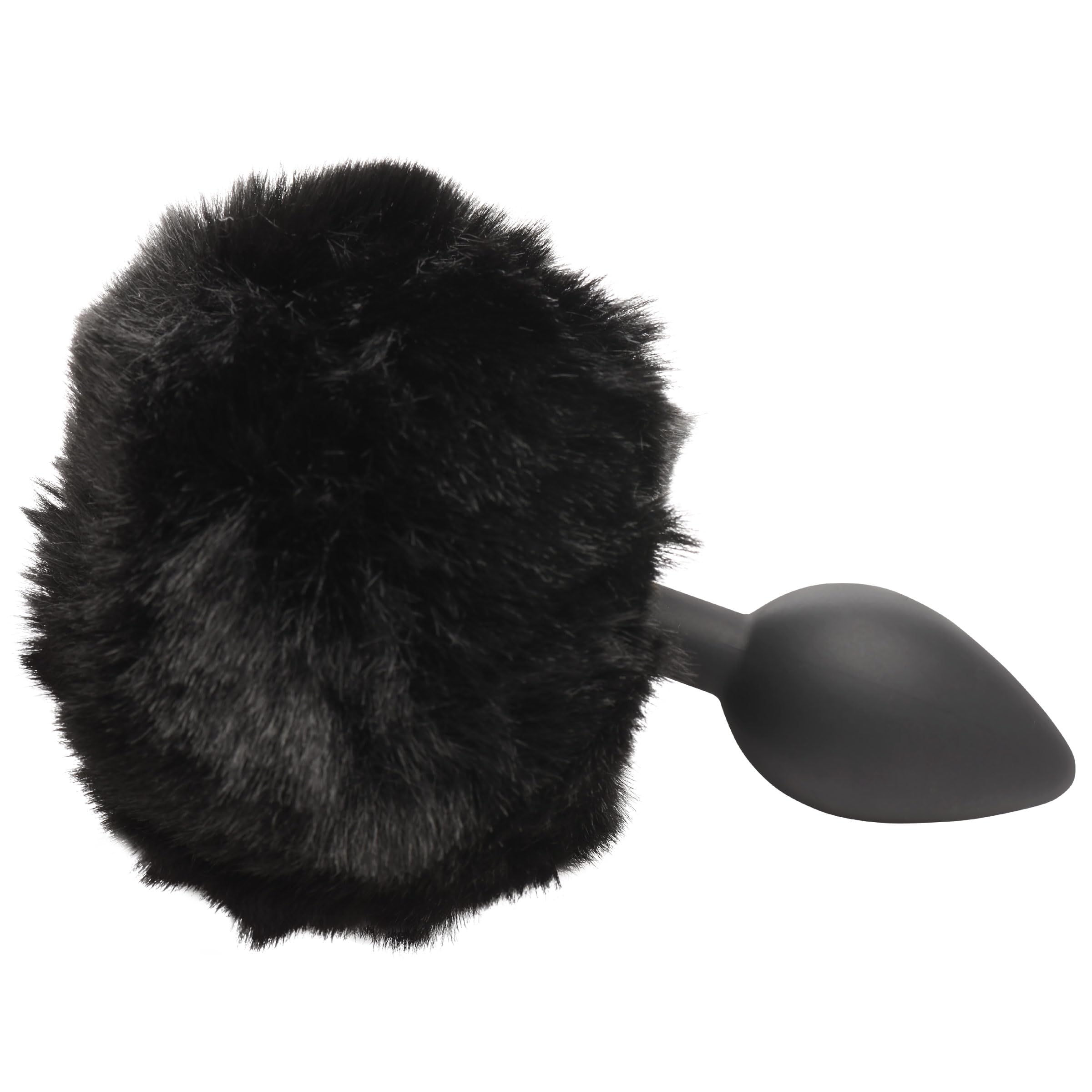 Tailz Fluffy Bunny Tail Sili Plug Blk