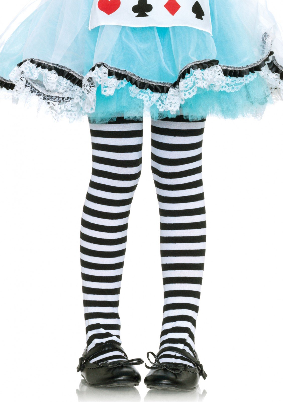 Girl Stripe Tights X-Large Bla