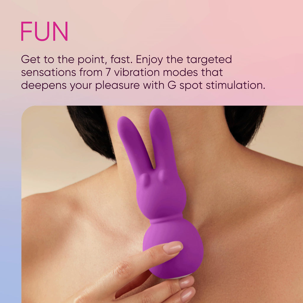 Femme Funn Stubby 2 Rabbit Vibrator Deep Tissue Massager - Clitoral Stimulator Toy For Women, G Spot Vibrating Massager For Adul