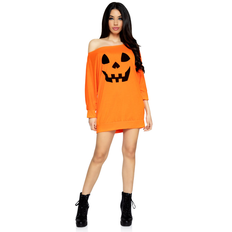 Jersey pumpkin dress SML/MED O