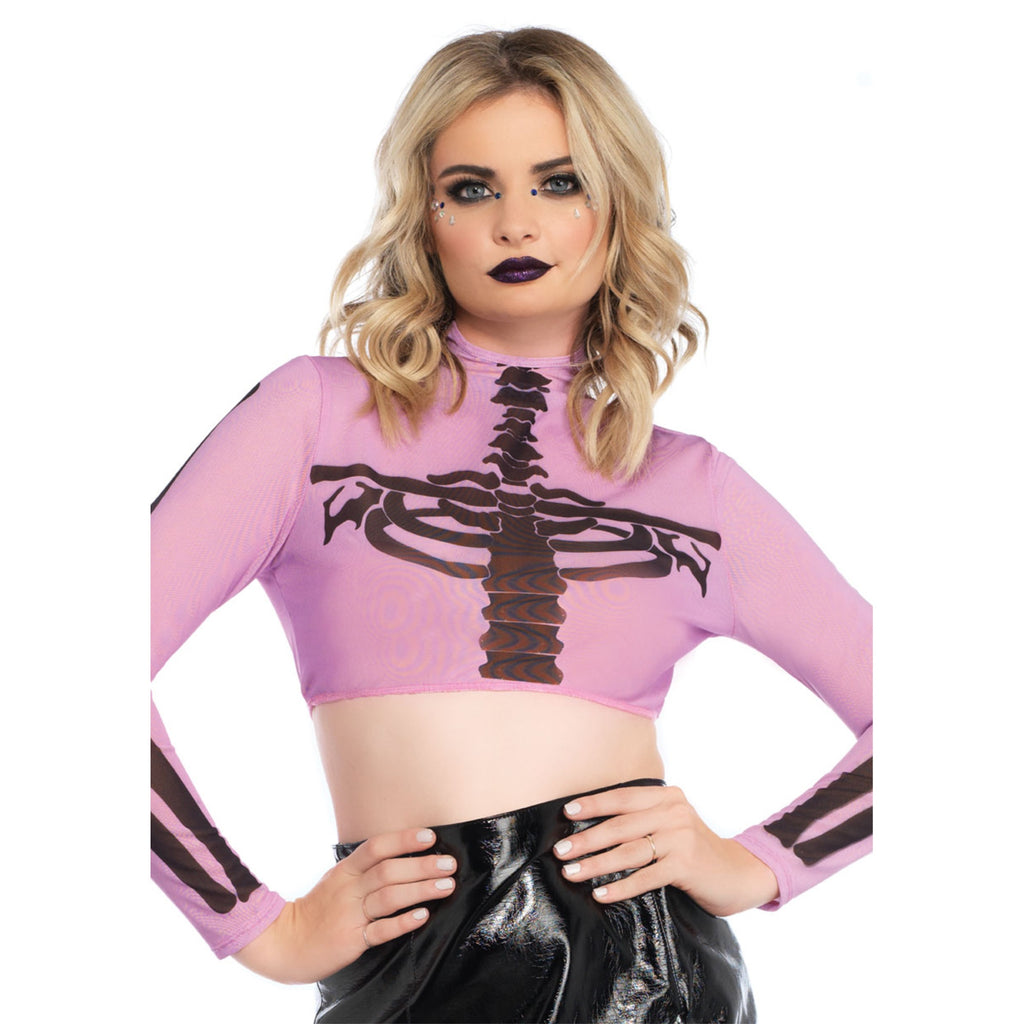 Skeleton high neck long sleeve