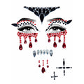 Vampire adhesive face jewels s - O/S / MULTICOLOR