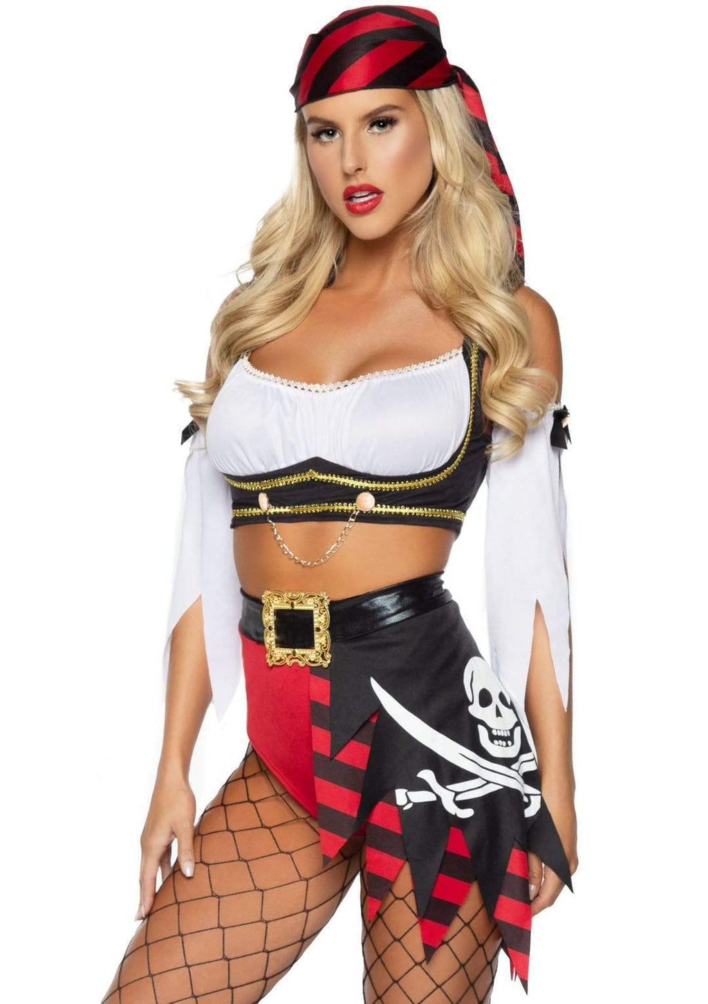 4 PC Wicked Pirate Wench, incl - MEDIUM / MULTICOLOR