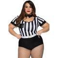 3 PC No Rules Referee, include - 3X-4X / BLK/WHITE