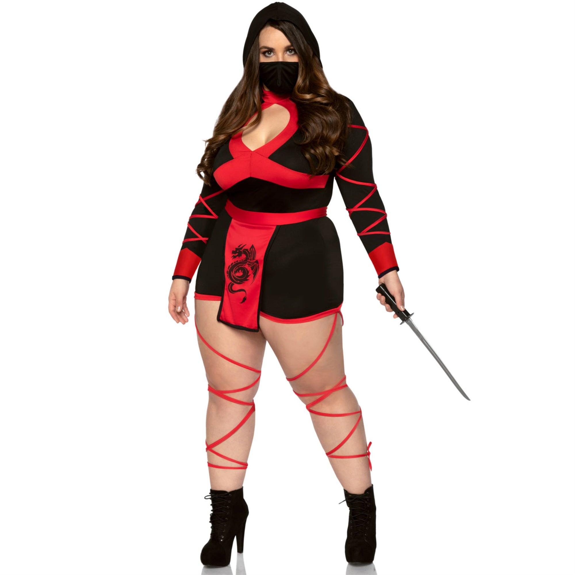 3 PC Dragon Ninja, includes ho - 1X-2X / BLACK/RED