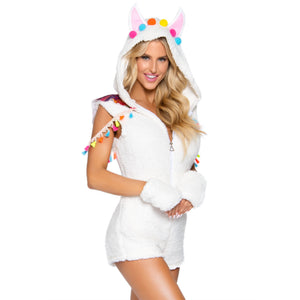 2 PC Cuddly Llama, includes ul - LARGE / WHITE