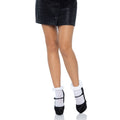 Zig zag crochet anklet socks w - O/S / WHITE