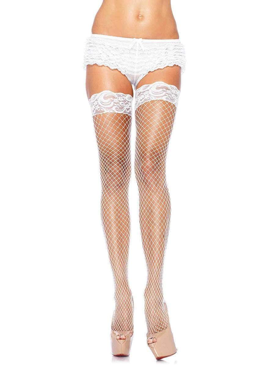 Spandex Industrial Net thigh h - 1X-2X / WHITE