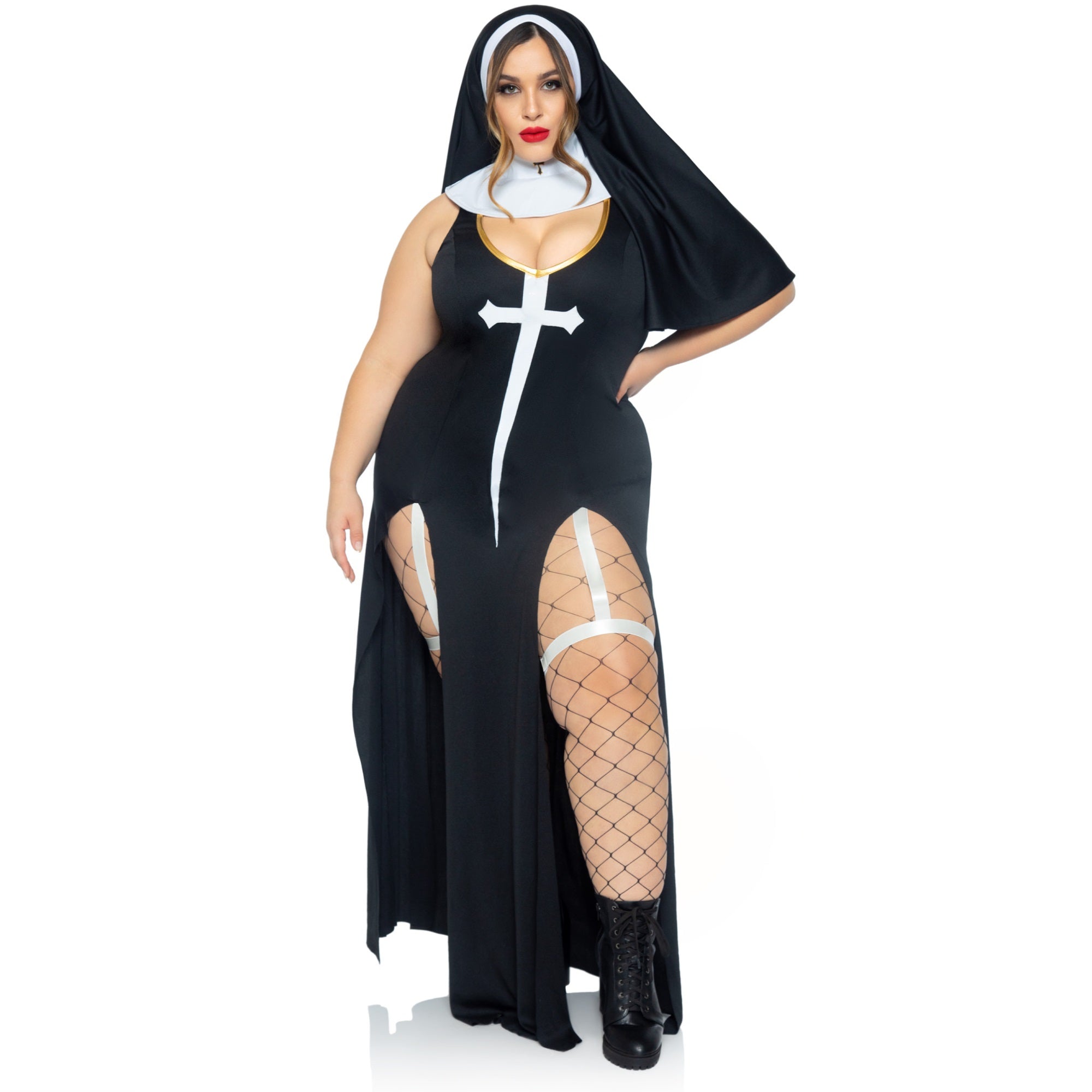 3 PC Sultry Sinner, includes d - 1X-2X / BLK/WHITE