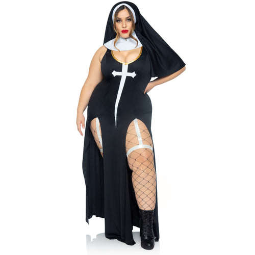 3 PC Sultry Sinner, includes d - 3X-4X / BLK/WHITE