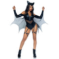 2 PC Midnight Bat, includes zi - LARGE / BLACK