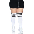 Over the knee athletic socks.