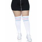 Over the knee athletic socks.