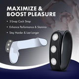 Blush Performance Silicone 3 Snap Cock Ring Strap - Universal Fit