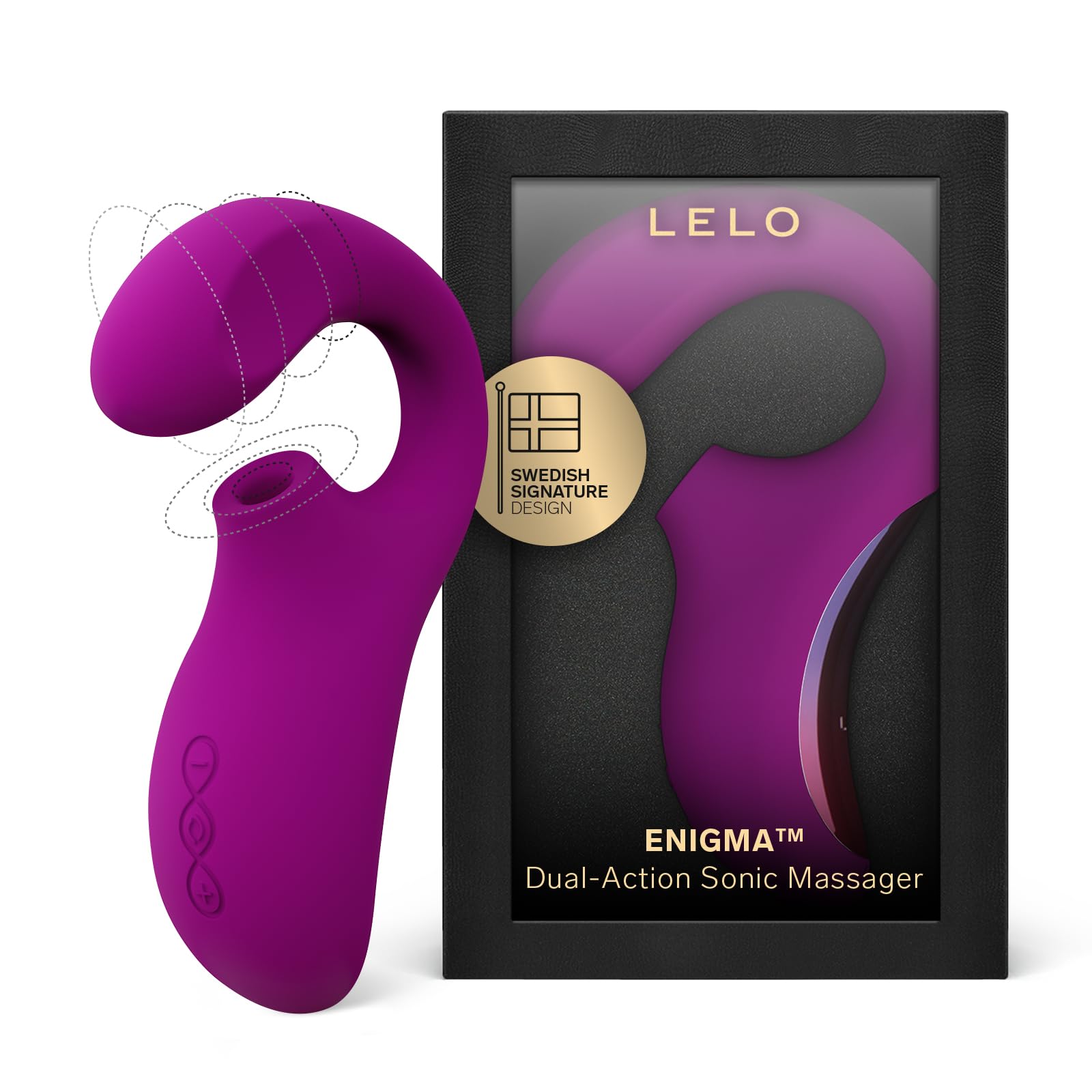 LELO Enigma Dual Stimulation Waterproof Sex Toy for Women with External and Internal Stimulation, Female Sex Pleasure Devices, V