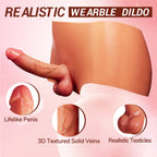 Strap on Dildo Sex Toys - Strap On Harness High Elastic Silicone Wearable Dildos Panties with 7.3 ' ' Solid Penis, Realistic Dil