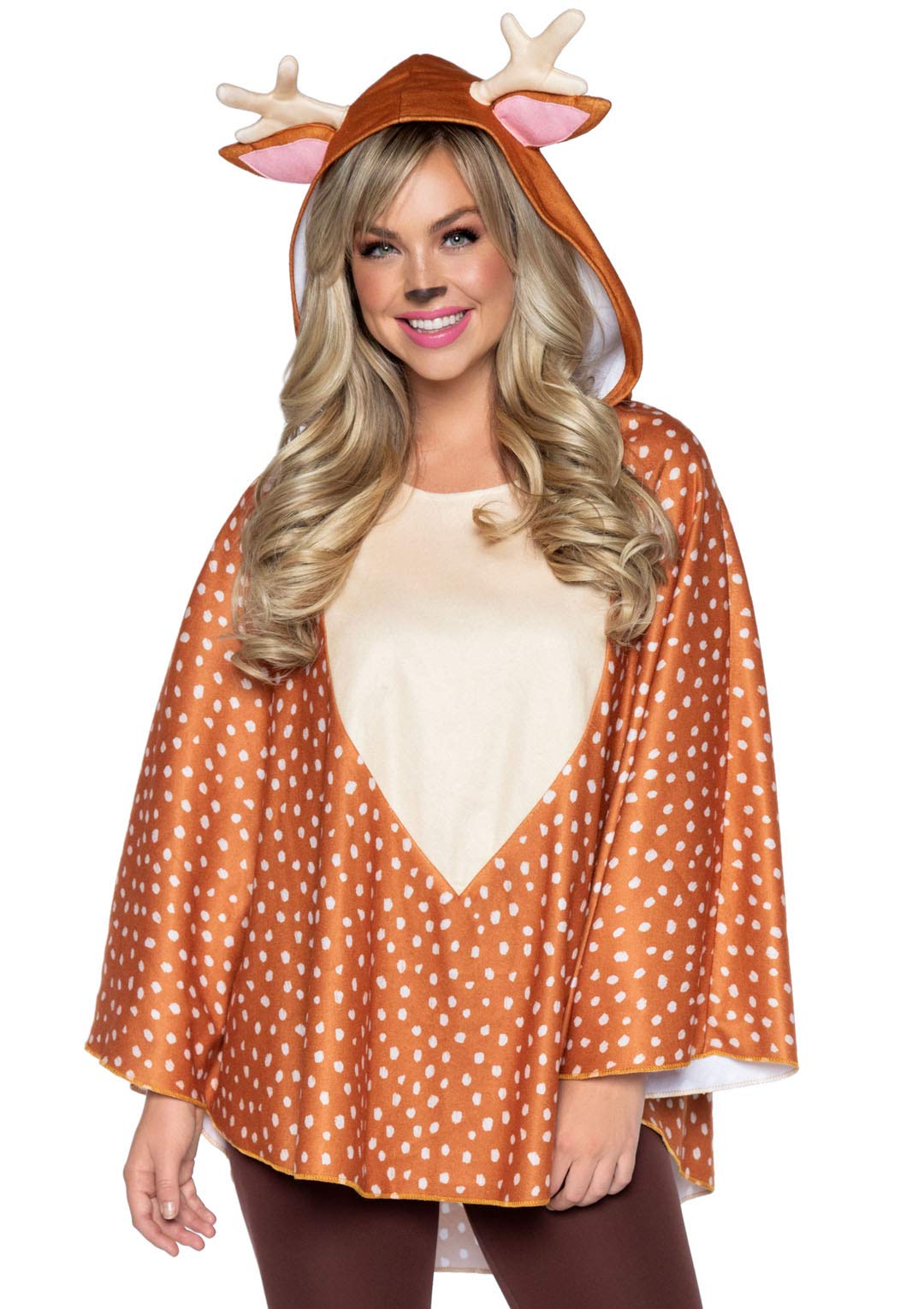 Fawn Poncho, Features Speckled - O/S / Brown