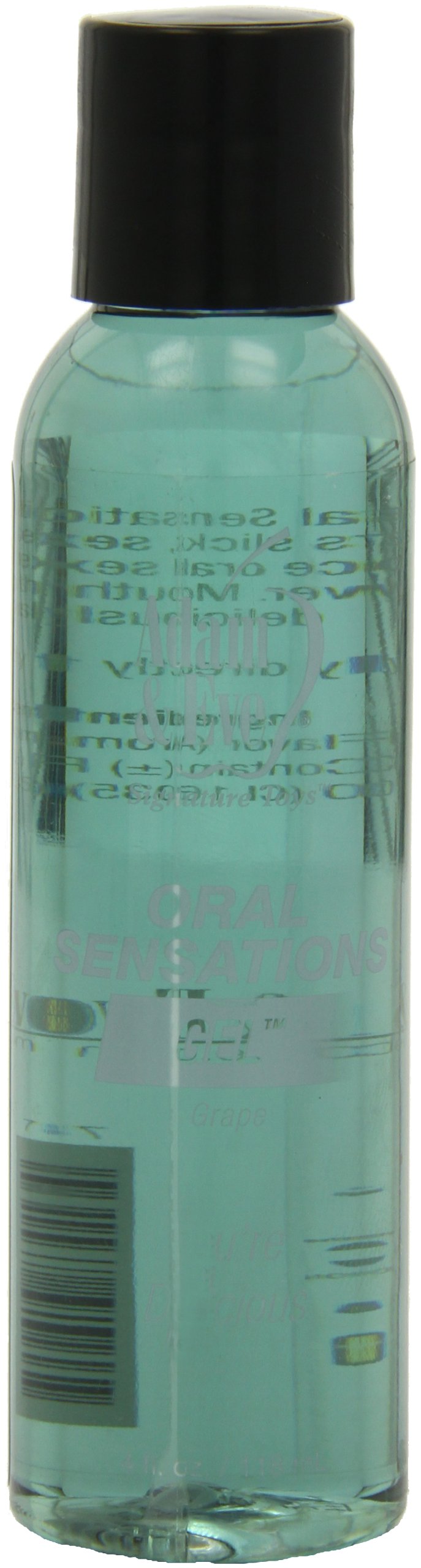 Adam & Eve Oral Sensations Grape Gel, 4 Fl. Oz. (118 Ml) Bottle