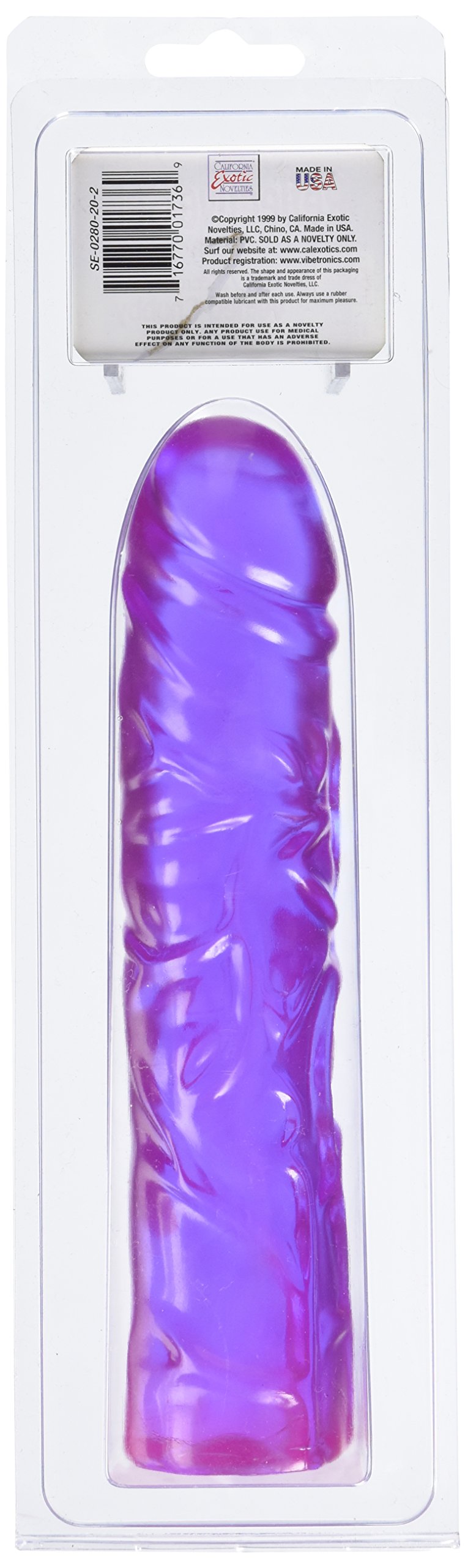 Calexoticss Reflective Gel Dong, Veined Chubby, 8.5''