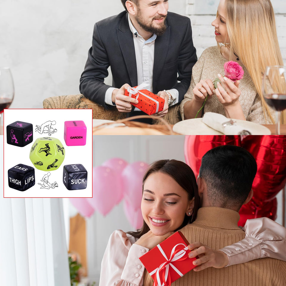Rabrgab Couples Sex Toys Sex Dice, Adult Sex Toys & Games for Couples, Night Dice Couples Gift - Valentines Day Erotic Toys Jugu