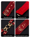 UTIMI Sex Bondage BDSM Kit Restraints 6PCS Sets with Adjustable Handcuffs Ankle Cuff Thigh Cuffs Blindfold Cross Strap Waist Str