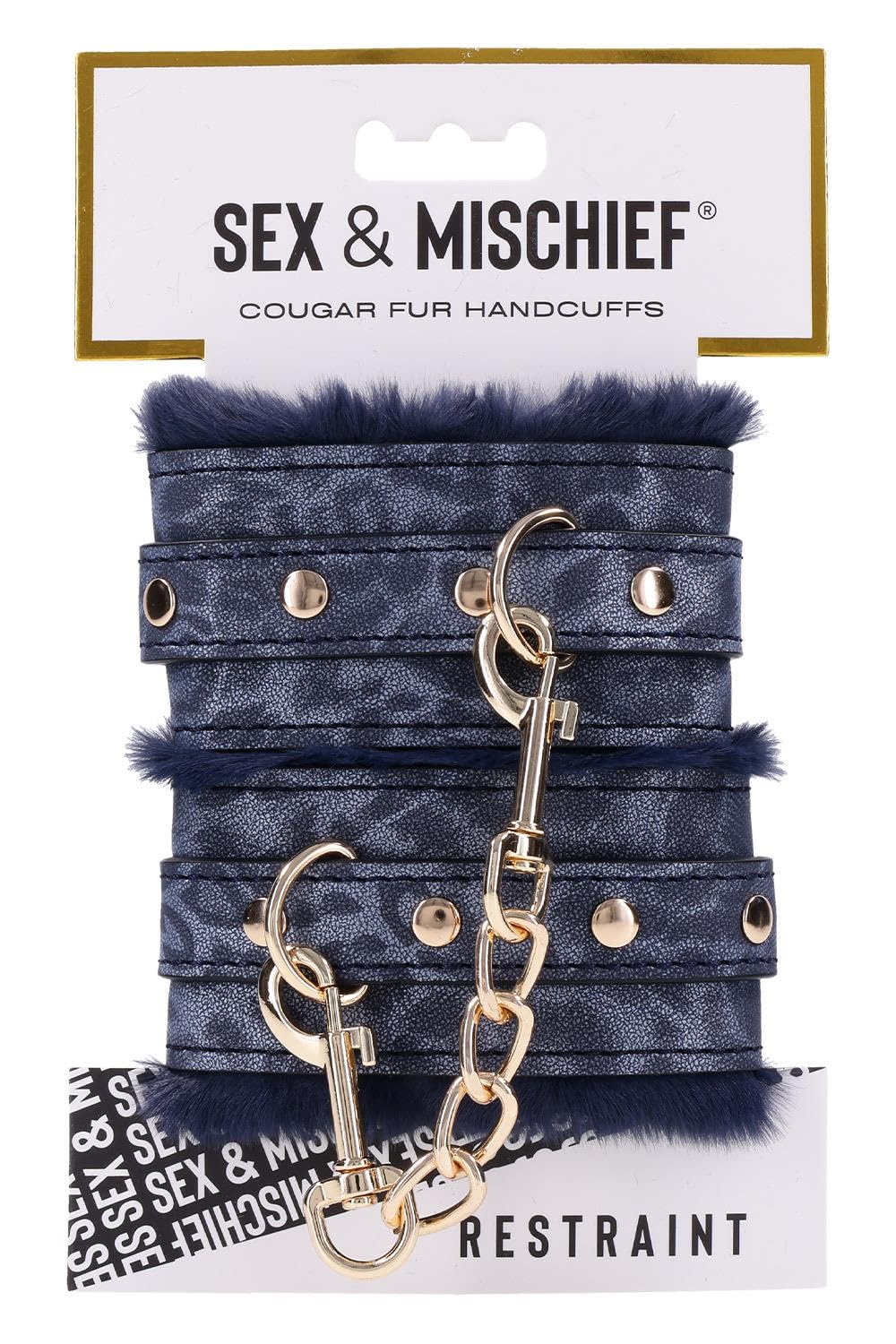 Ss S&M Cougar Fur Handcuffs