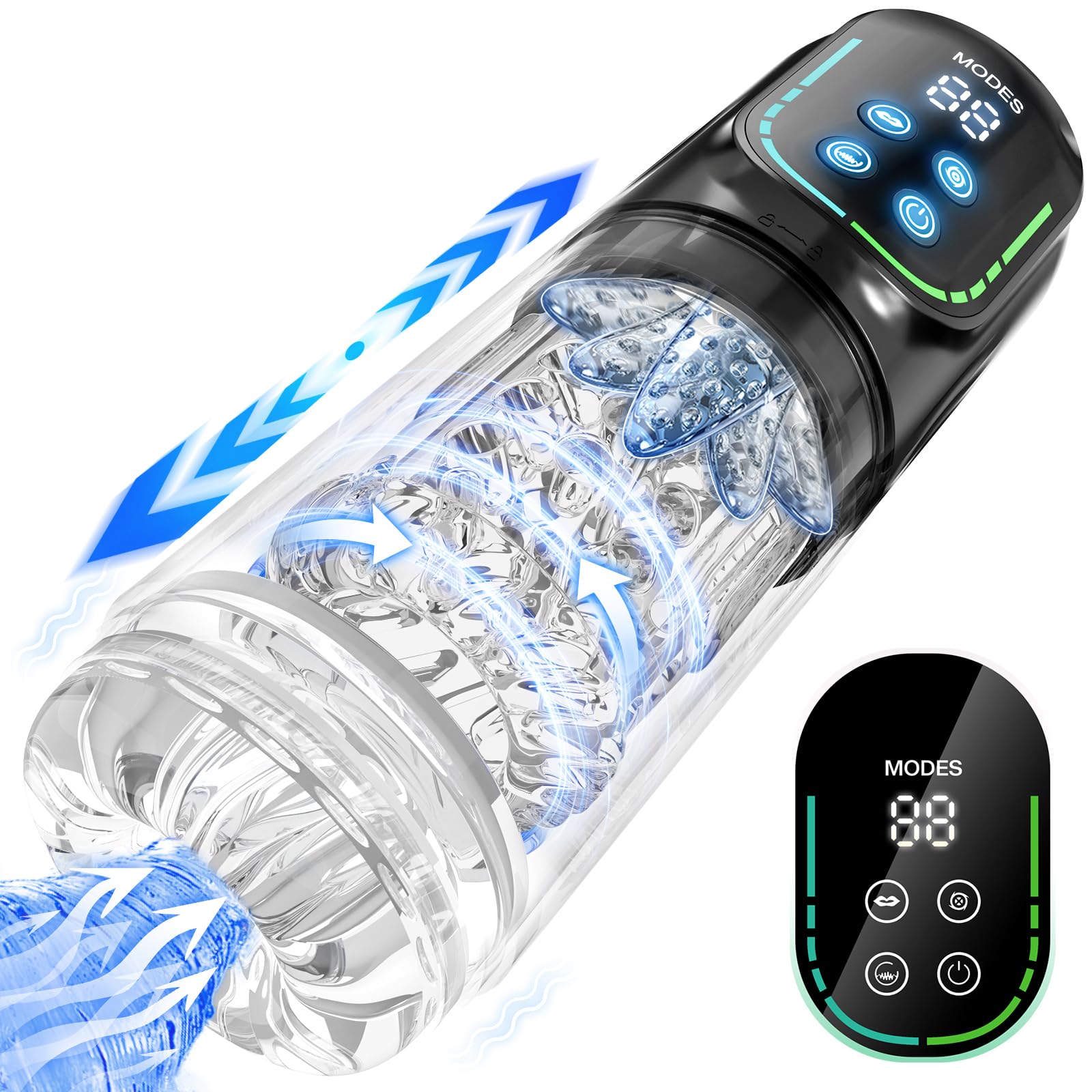jodiyece Sex Toys Male Masturbator Adult Toys, Male Sex Toy for Men Penis Pump Pocket Pussy 3D Male Stroker Male Masturbators wi