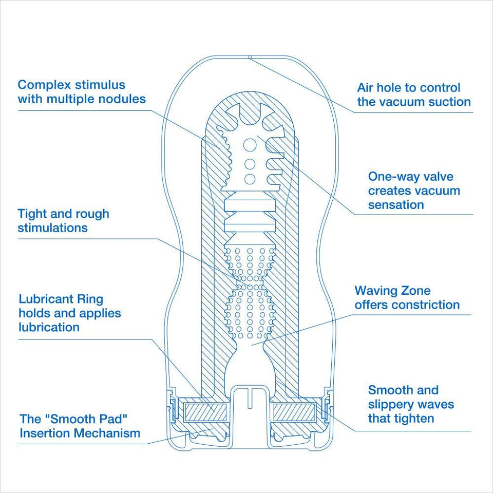Tenga Cool Original Vacuum Cup, Blue