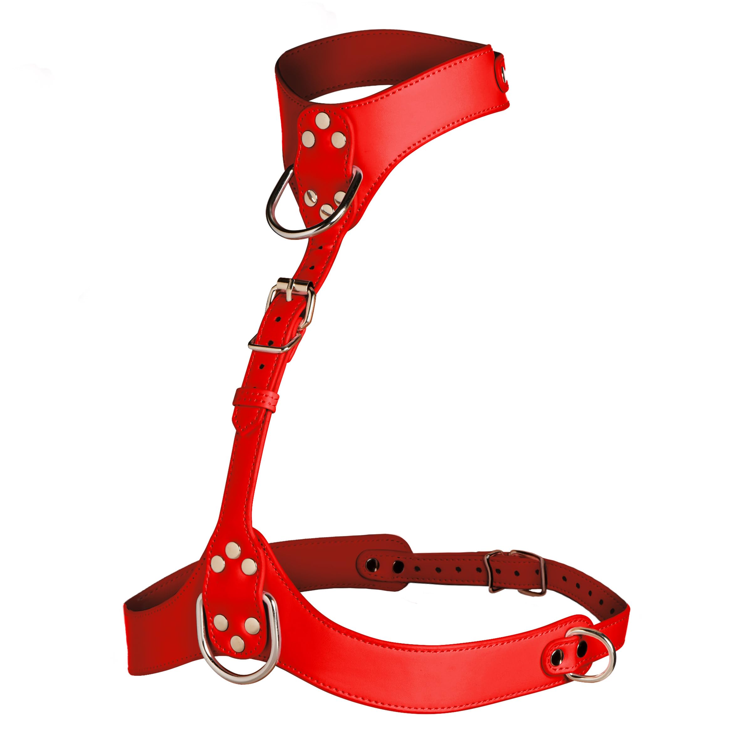 Master Series Vixen Chest Harness Red