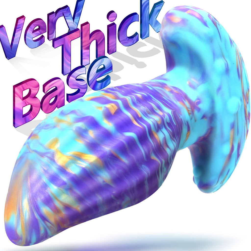 MEBAULT Anal Plug Butt Plug with Safe T-Shaped Base Mixed-Color Silicone Prostate Massager Dilator Sex Toy for Women Men Masturb