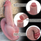 Small Dildo for Beginners, Reproduction Real Handmade Dildo, Lifelike Realistic Penis Adult Sex Toy. Silicone Suction Cup Dildos