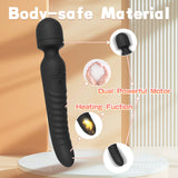 G Spot Vibrator, Vibrator Wand Clitoral Stimulator with Heating Function and Mini Vibrating Ball for Clitoris, G-spot Stimulatio