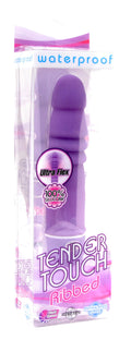 Pipedream Tender Touch Silicone Vibe Ribbed, Purple