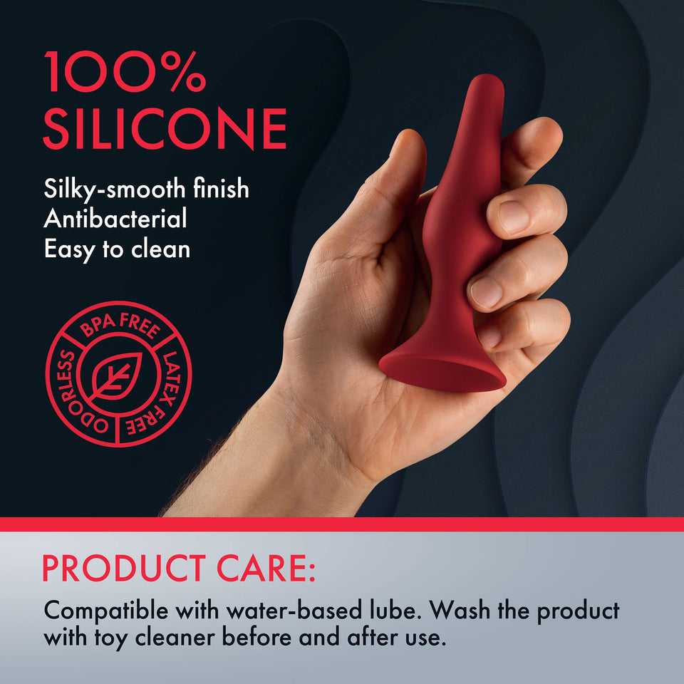 Forto F11 Medical Grade Silicone Butt Plug With Strong Suction Cup Anal Sex Toy  For More Comfortable Intercourse Anal Toy Pro