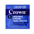 Crown Condoms - 100 Count - Lubricated Latex Condoms - Silkier, Thinner and Stronger (Pack of 100)