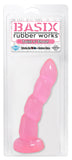 Basix Rubber Works 8-Inch Twist N Shout With Suction Cup Dong, Pink