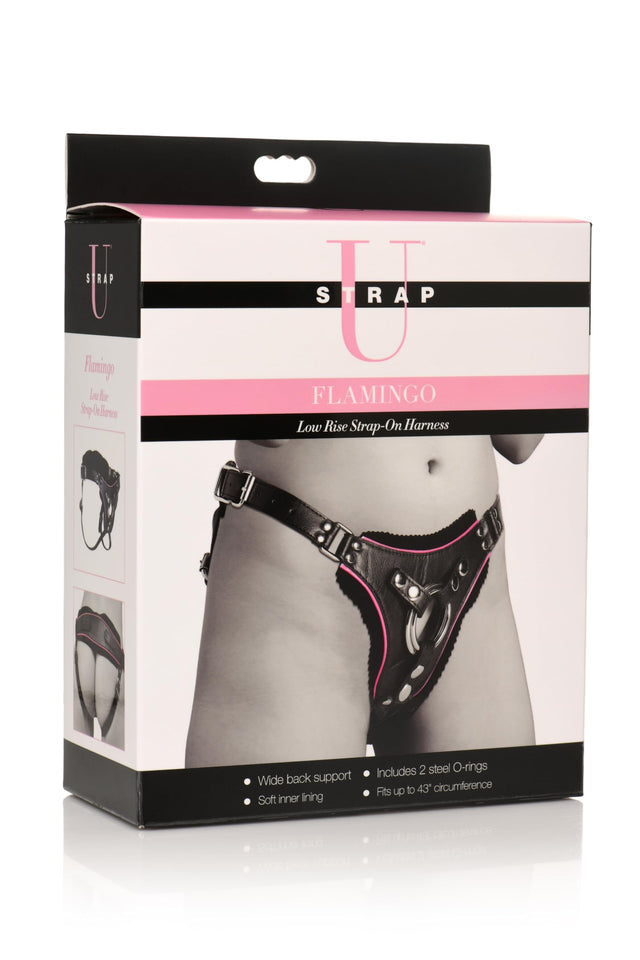 Strap U Flamingo Low Rise Strap On Harness, 1 Count (Pack Of 1), Black