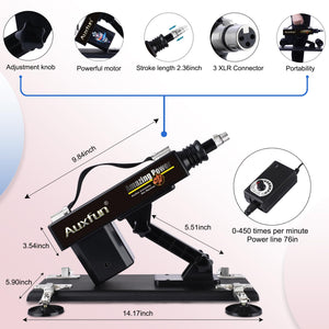 Sex Machine Fuck Machine with 3XLR Connector,Dildo Machine with Realistic Dildo, Love Machine Sex Toys 7 Attachments with Suctio