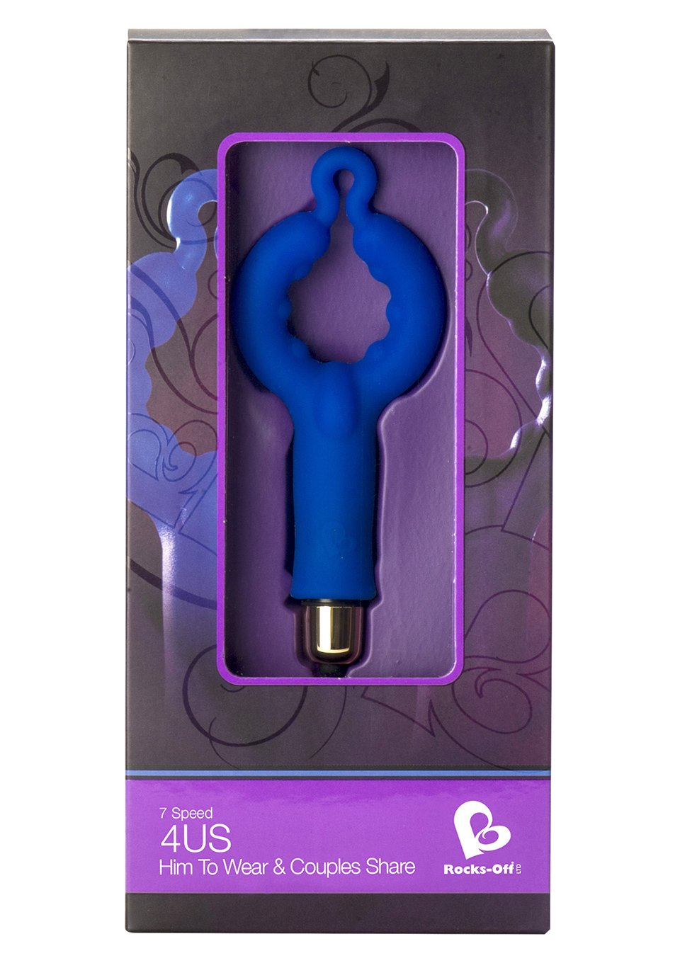 Rocks Off 4Us Cock Ring 7, Dark Blue