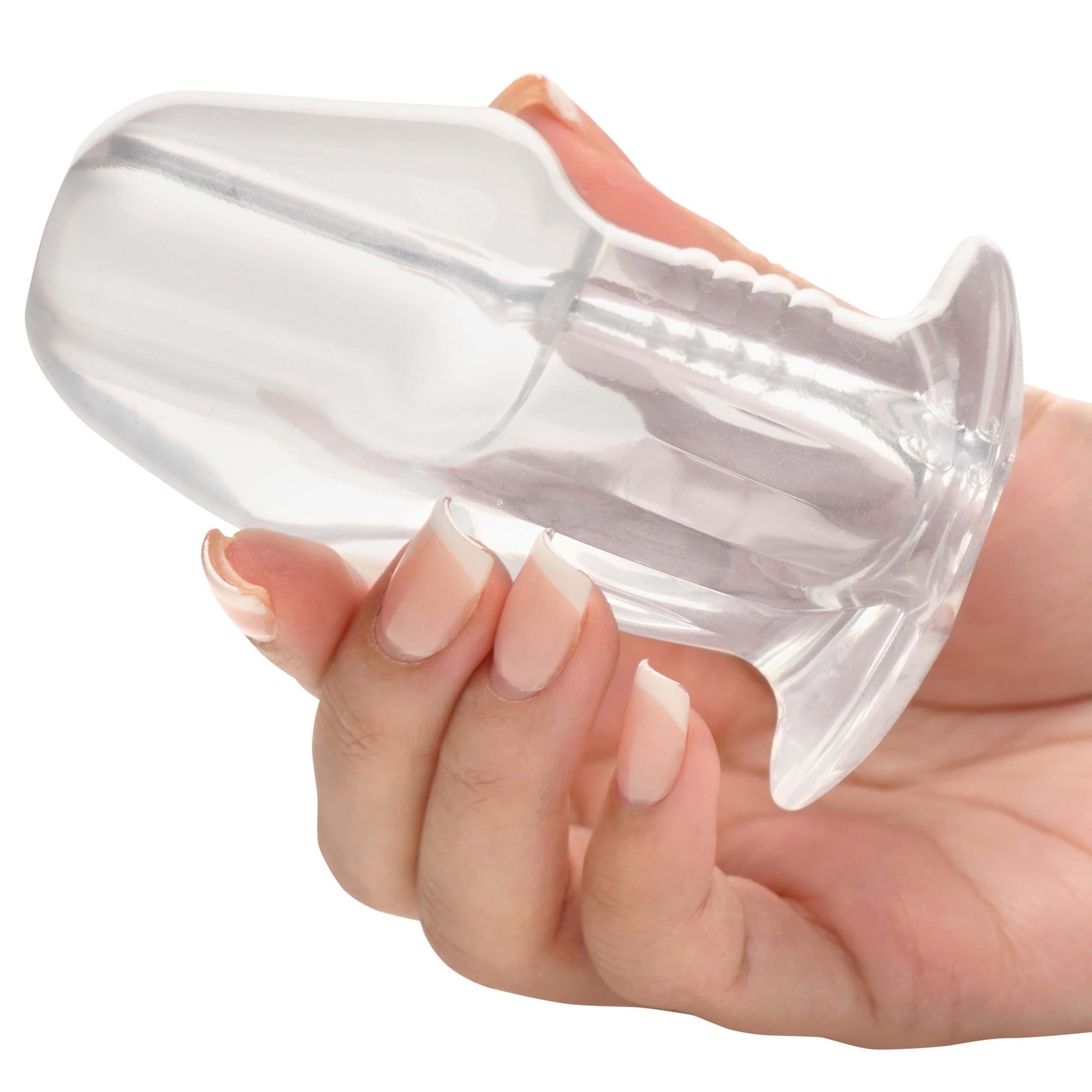 Master Series Dicked Clear Hollow Plug M