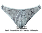 Marble Mesh Mini Thong Light Blue L/Xl