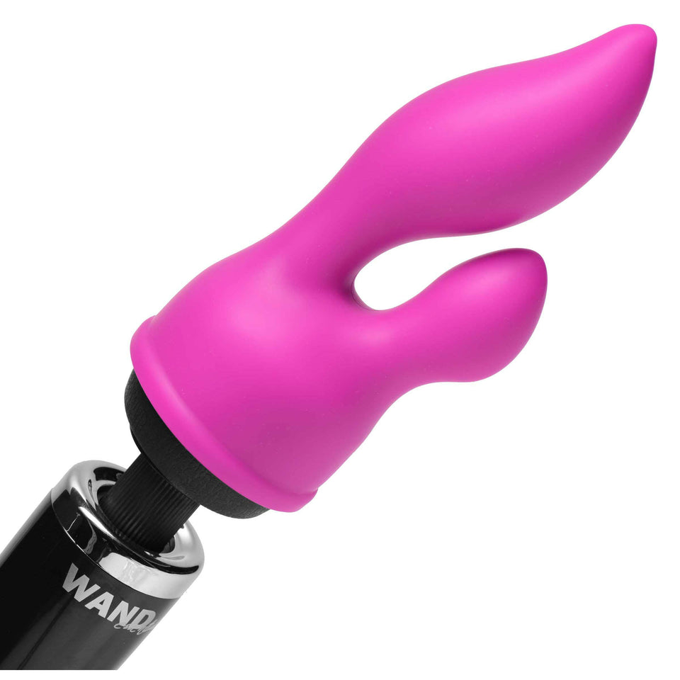 Wand Essentials Euphoria G-Spot And Clit Stimulating Silicone Wand Massager Attachment, Pink (Ad444)