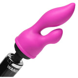 Wand Essentials Euphoria G-Spot And Clit Stimulating Silicone Wand Massager Attachment, Pink (Ad444)