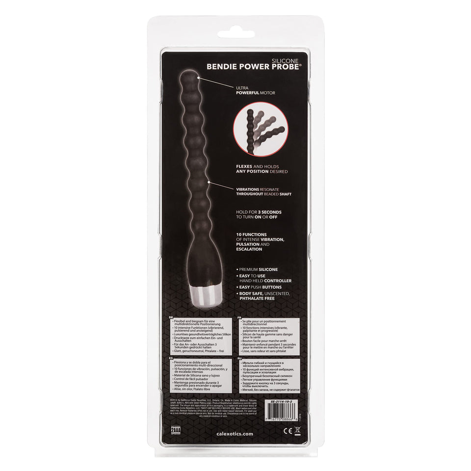 Calexotics Silicone Bendie Power Probe - Prostate Anal Bead Massager - Adult Vibrator Sex Toy For Couples