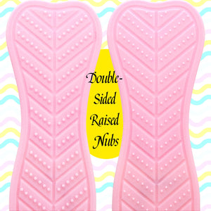 Spanking Paddle for Sex Play Textured Rubber Palm-Leaf Fan Shaped Slapper with Bumps Flexible Flirt Toy for SM Bondage Game Adul